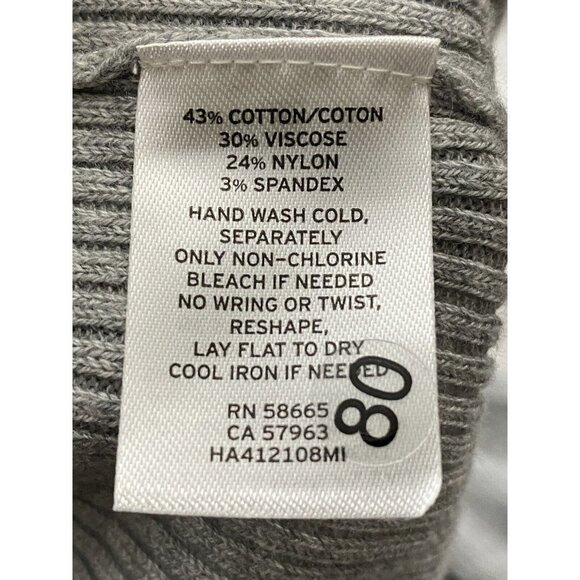 Halogen Womens Gray Long Sleeve Comfort Crew Neck Casual Pullover Sweater Size 1 - Picture 5 of 7